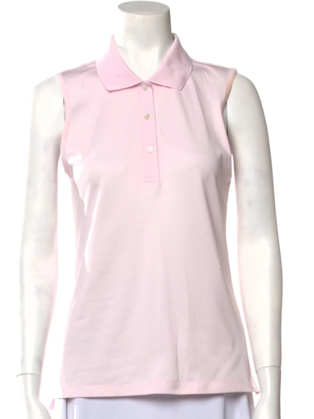 Tory Burch Sleeveless Polo Tank in Pale Pink 840